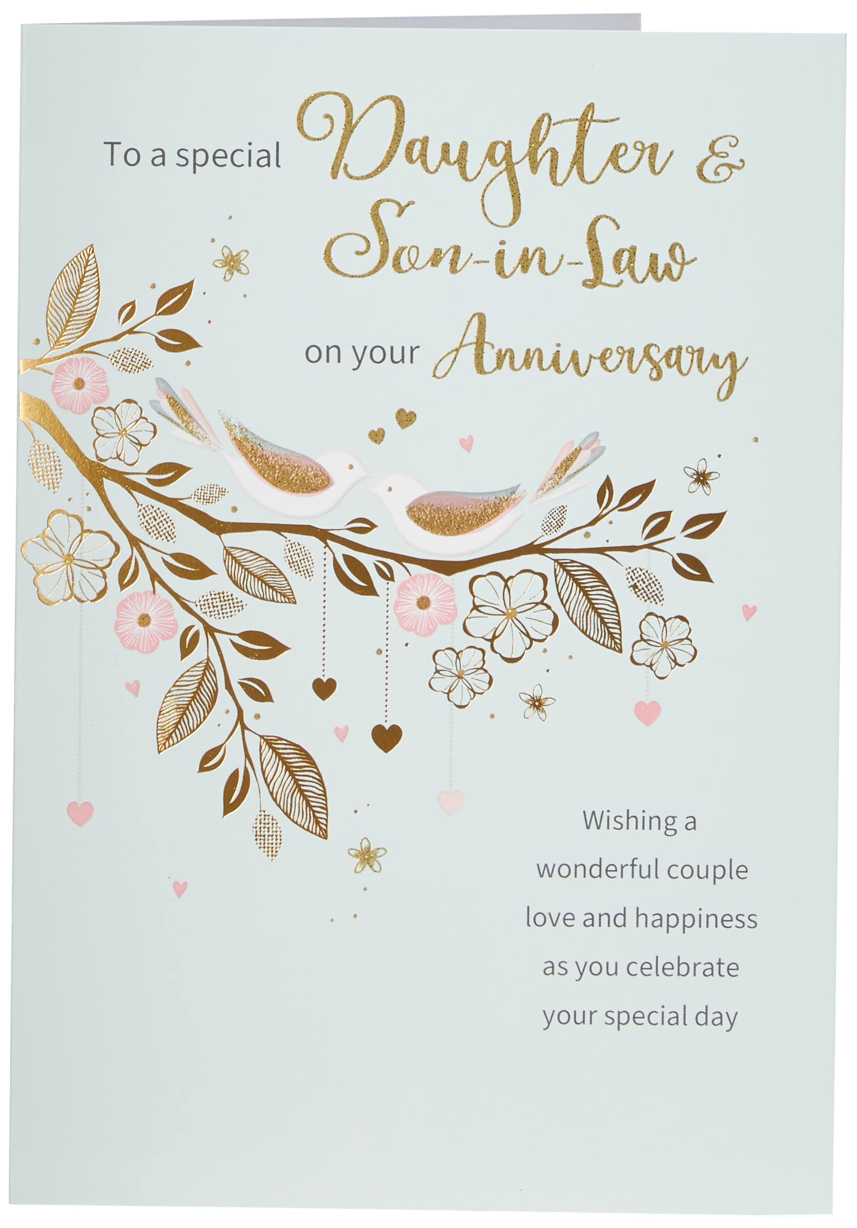 Regal Publishing Classic Annivesary Card Daughter & Son in Law - 9 x 6 inches, C80799