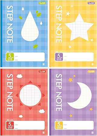 Amazon サクラクレパス 学習帳 B5 5mm方眼 N40 4p しぜん 4冊パック 文房具 オフィス用品 文房具 オフィス用品