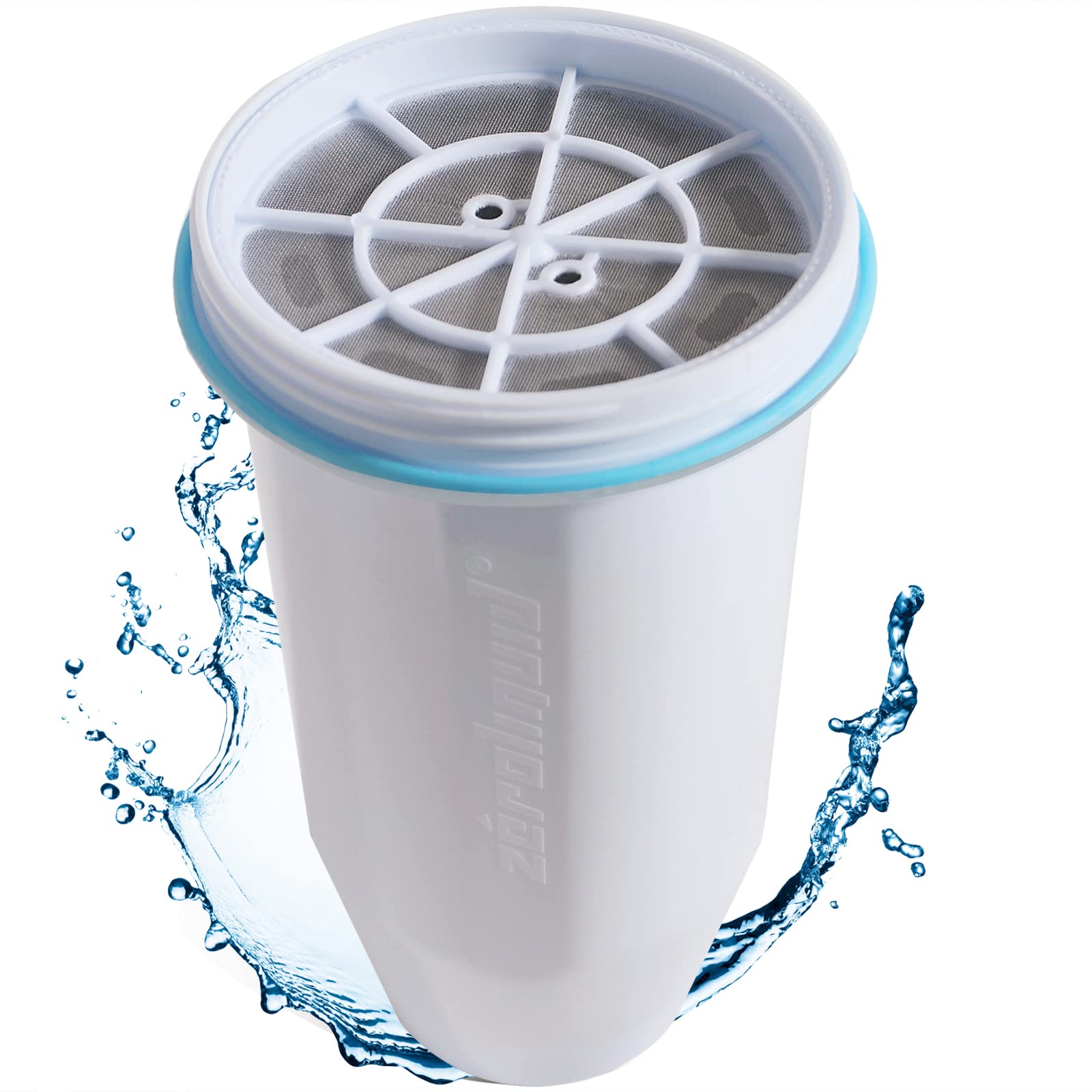 Zero Water Filter Jug ZR-017/ZP-010 Cartridges, Remove 99.9% Lead, Chlorine, Fluoride, Heavy Metals, BPA-Free, TUV Certified, 6-Stage (1 Pack)