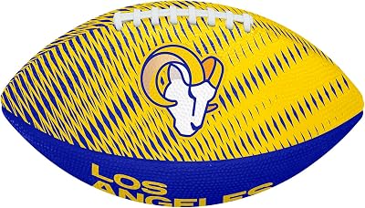 Wilson NFL Team Tailgate American Football Junior Size Rubber Blue Yellow