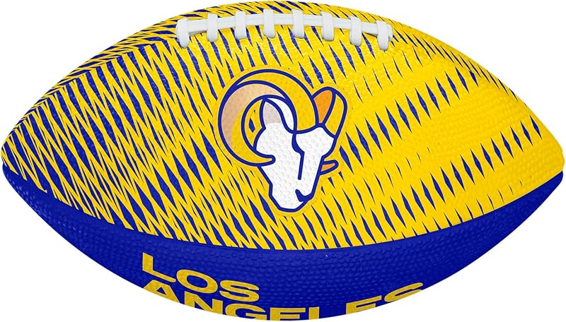 Wilson NFL Team Tailgate American Football Junior Size Rubber Blue Yellow