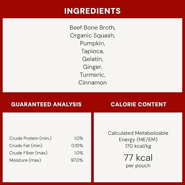 STELLA & CHEWY’S HUMAN-GRADE GRASS-FED BEEF BONE BROTH FOR DOGS – JOINT & GUT HEALTH LIQUID FOOD TOPPER WITH COLLAGEN & TURMERIC, 16 FL OZ RESEALABLE POUCH