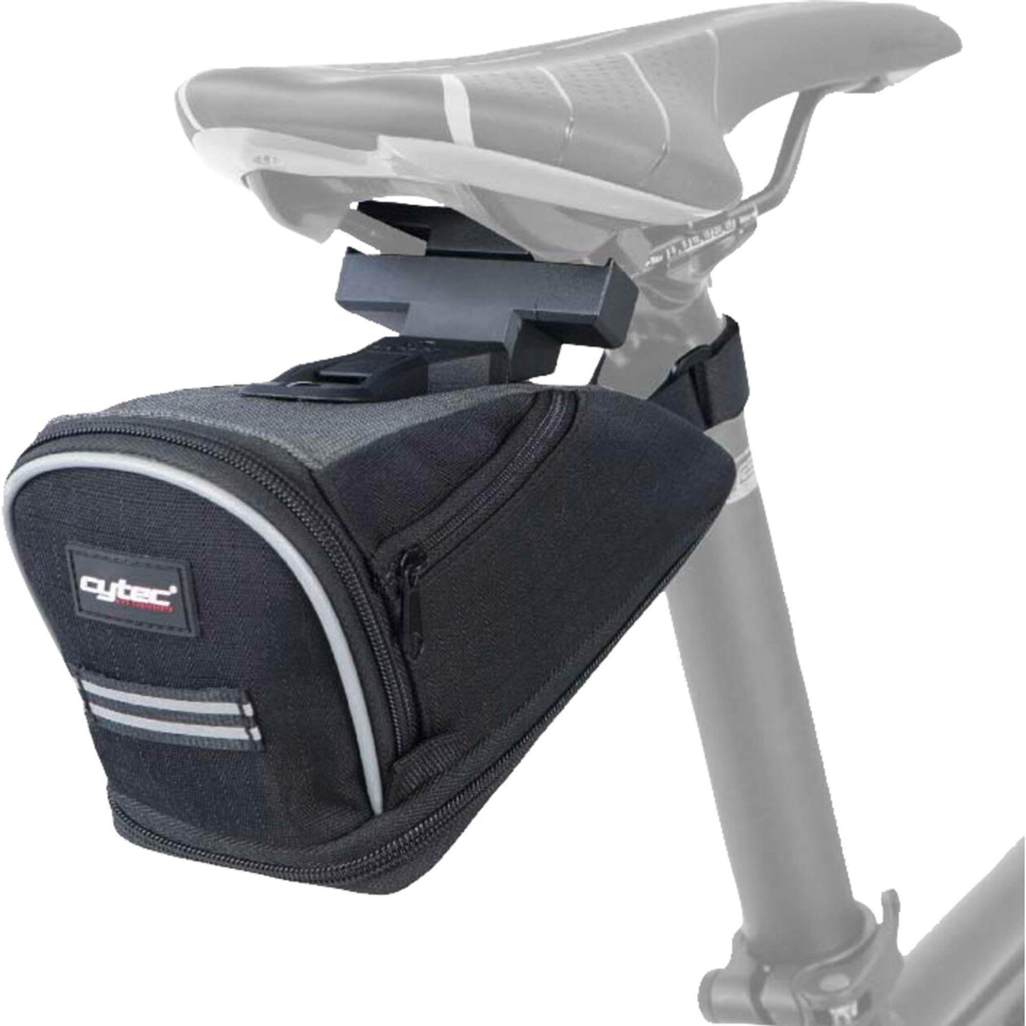 Cytec Saddle Bag/Pannier, Unisex, Satteltasche, black/grey, 19 x 10 x 10 cm, 2 Liter