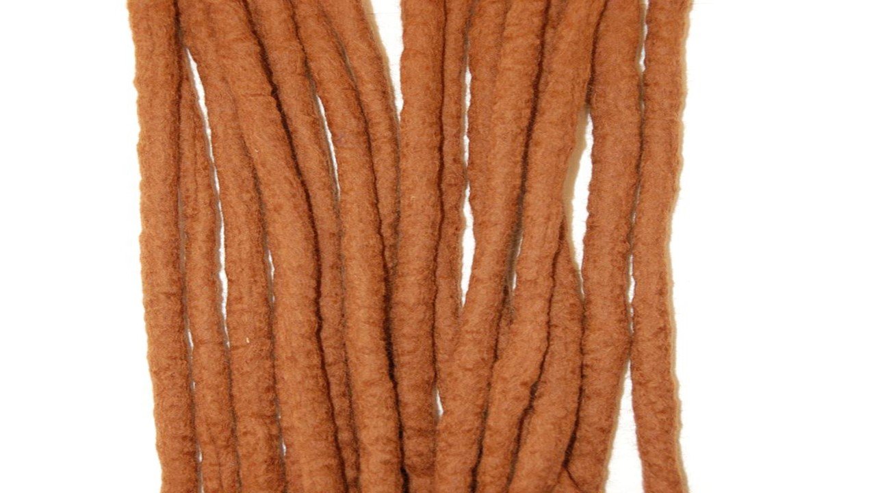Pixie-Locks Medium Brown Handmade Wool Dreadlocks - Double ended DE merino wool dreads