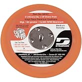 Dynabrade 56107 Non-Vacuum Disc Pad, 6" Dia., Vinyl-Face | 3/8" Thickness Urethane, Medium Density, 5/16"-24 Male Thread, Premium industrial grade vinyl face material, Sanding Pads