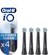 Oral-B iO Ultimate Clean Black Toothbrush Heads Pack of 4 Counts