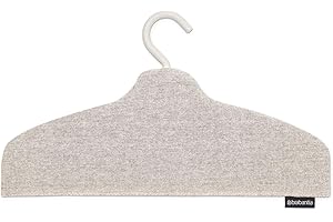 Brabantia - Steam Clothes Hanger - Solid Surface for High-Pressure Steaming on Collars and Shoulders - Quick & Easy Results - Double-Sided Use - Versatile 360° Rotating Hook - Gray
