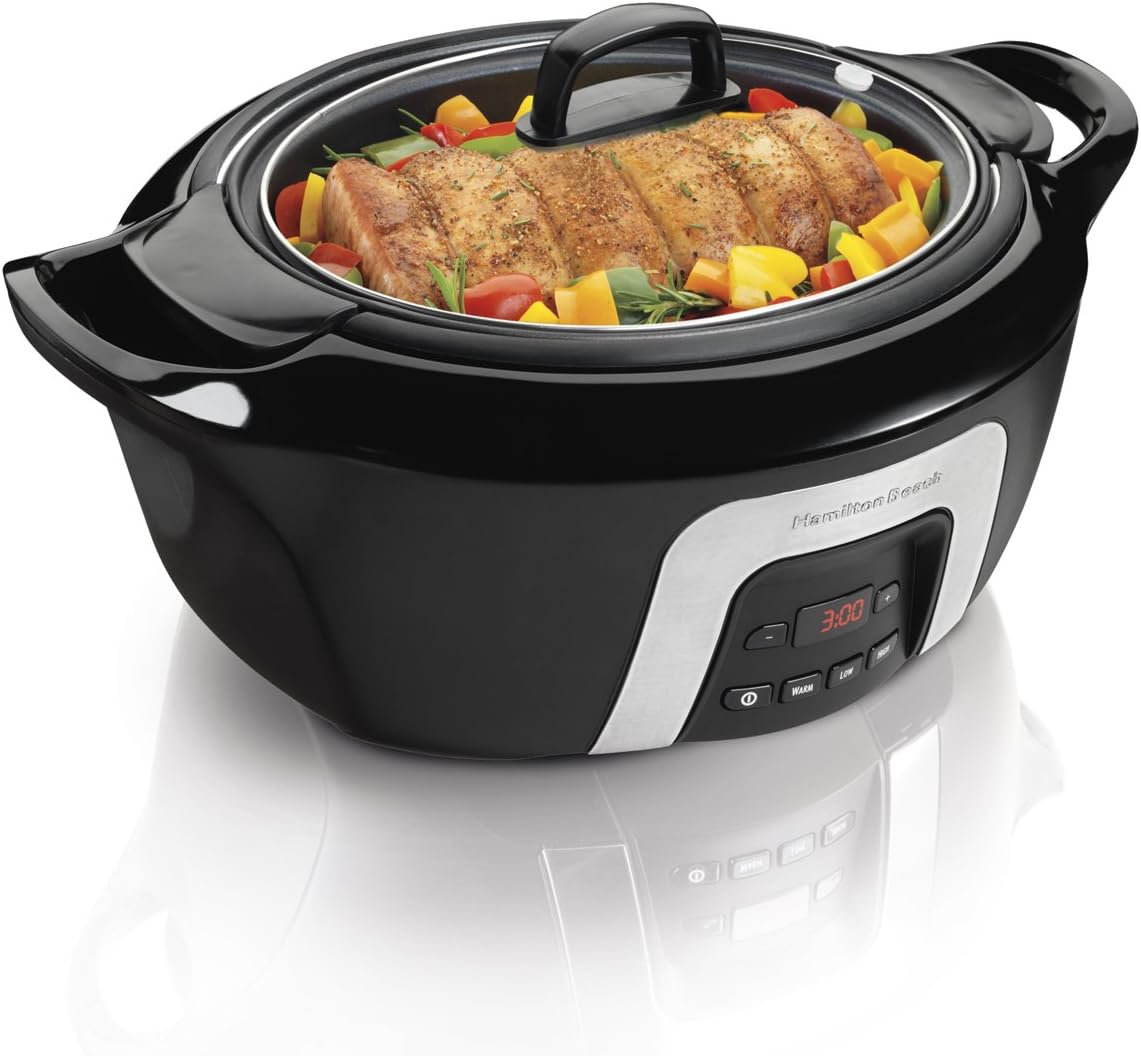 Hamilton Beach 33265 6-Quart Programmable Cool-Surround Slow Cooker