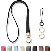 Stretchy Cute Lanyards for ID Badges, Thin Teacher Lanyard for Key, Long Neck Keychain ID Badge Lanyards for Women/Men