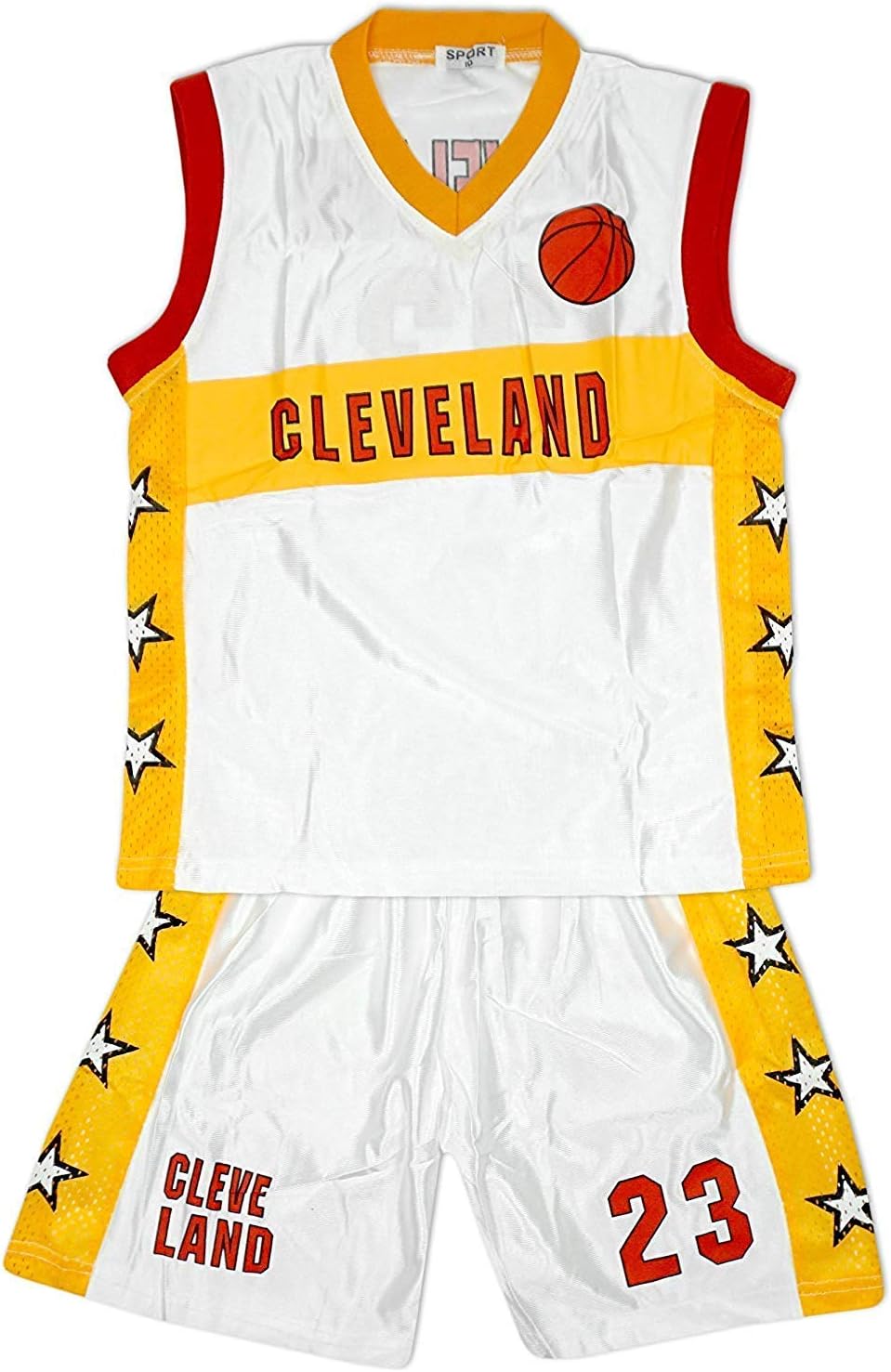 Boys Cleveland Basketball Sports Vest Top & Shorts Outfit Set Sizes from 4 to 14 Years