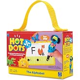 Educational Insights Hot Dots Jr. The Alphabet Flash Card Set, Homeschool Learning Workbooks, 72 Preschool &amp; Kindergarten Readiness Activities, Ages 3+, Multi-Color (2351)