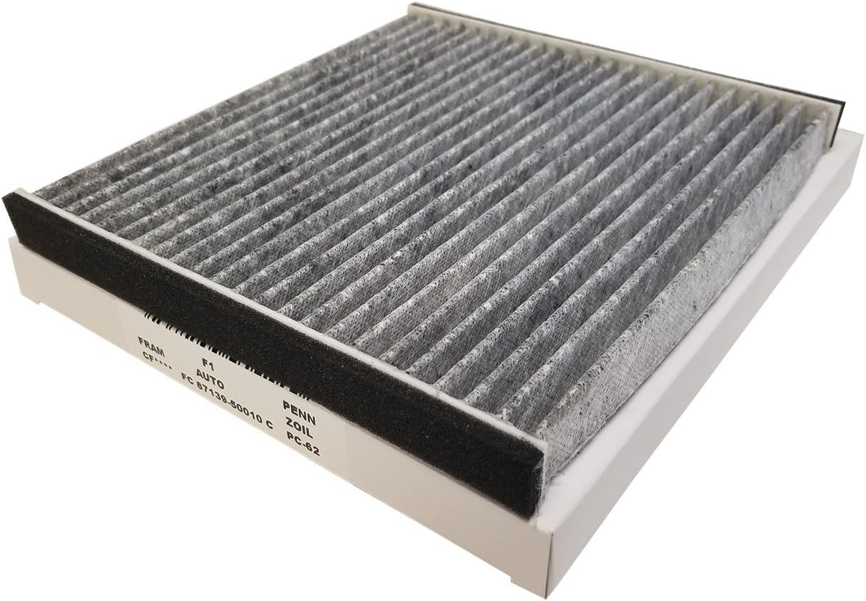 F1AUTO FC87139-50010C FLAT PANEL CARBON CABIN AIR FILTER