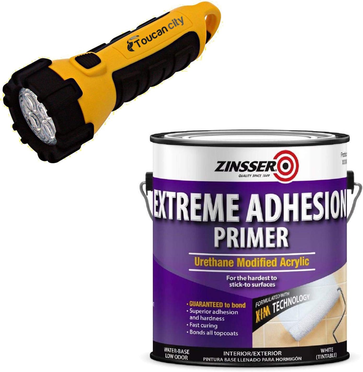 Toucan City LED Flashlight and Zinsser 1 Gal. Extreme