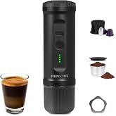 DIVINOCAFF&Eacute; Portable Espresso Maker, Electric Coffee Machine with Self Heating for Travel &amp; Camping, 20 Bar Espresso Machine (Mini)