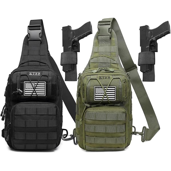 Amazon.com: ATBP Tactical Sling Backpack With Holster Military