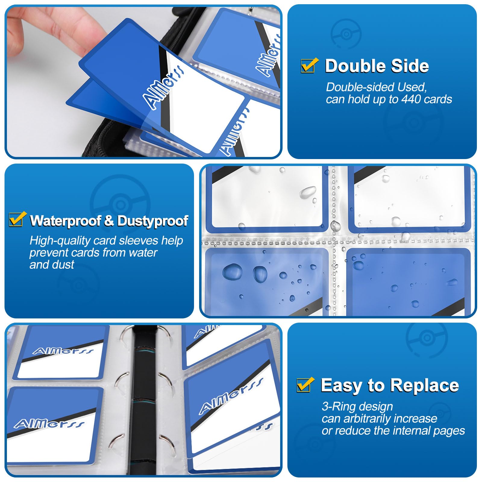 high quality card binder Binder: 4-Pocket: ZipFolio: Harry Potter: Gryffindor - ACD Distribution