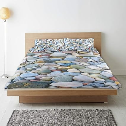 Maniseng Bedding Set Microfibre Realistic Cube 3d With Neon Parts Bark Space Background 1 Duvet Cover 135 X 200 Cm And 2 Pillowcases Amazon De Kuche Haushalt