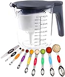 Recogwood 19 Pieces Measuring Cups and Spoons