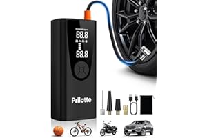 LAMFURART Tire Inflator Portable Air Compressor-180PSI&20000mAh Car Tire Air Pump Portable-Cordless Electric 3X Fast Inflation, Tire Inflator with Gauge, LED, for Bike, Motorcycle, Ball