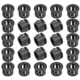 Fielect 100Pcs Cable Snap Bushing 1/2" 13mm Black