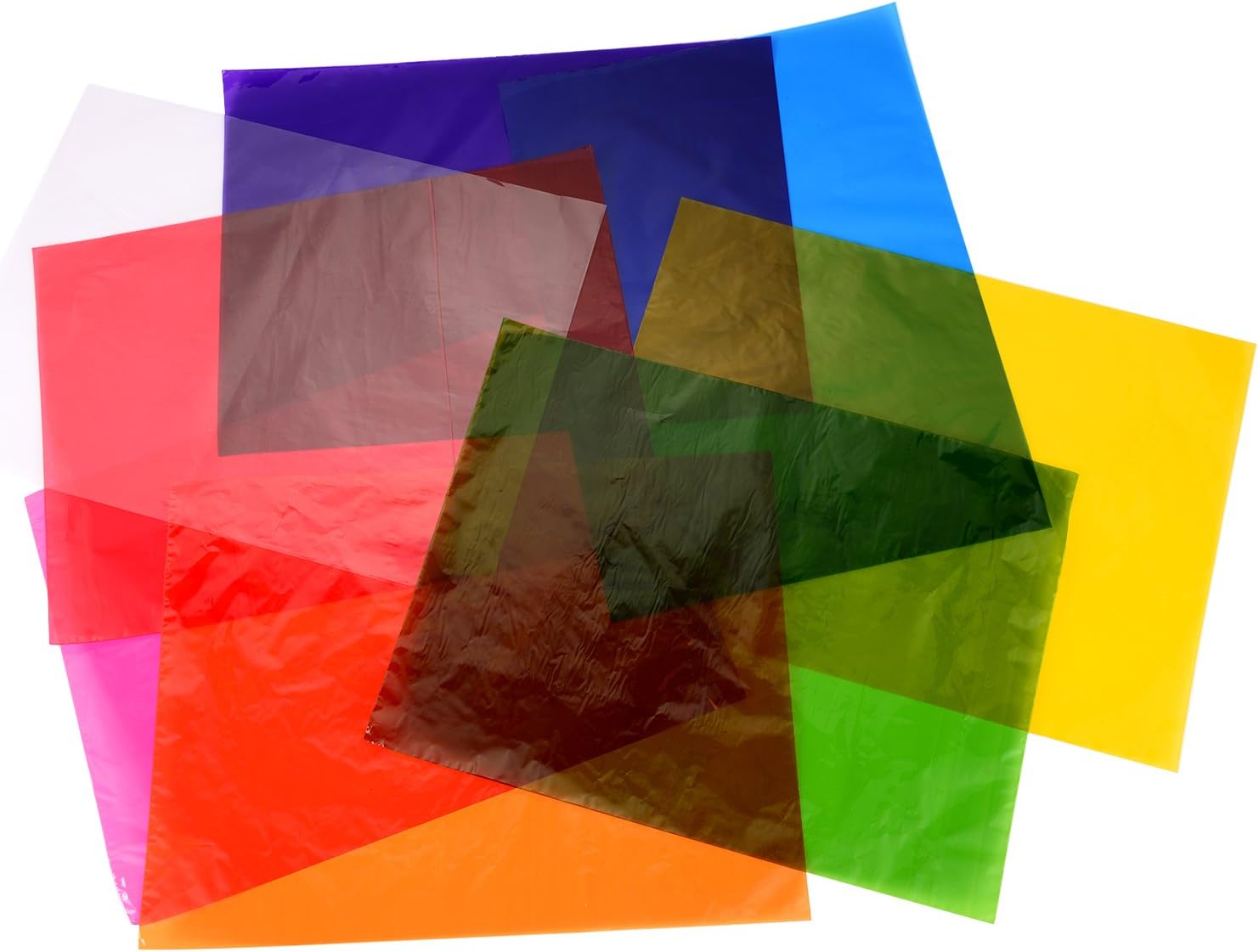 Outus Cellophane Wraps Cellophane Sheets Cello Sheets 11.8 by 8.5 Inch, 8 Colors, 104 Pieces: Home & Kitchen