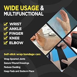 OK TAPE 12 Rolls Self Adhesive Bandage
