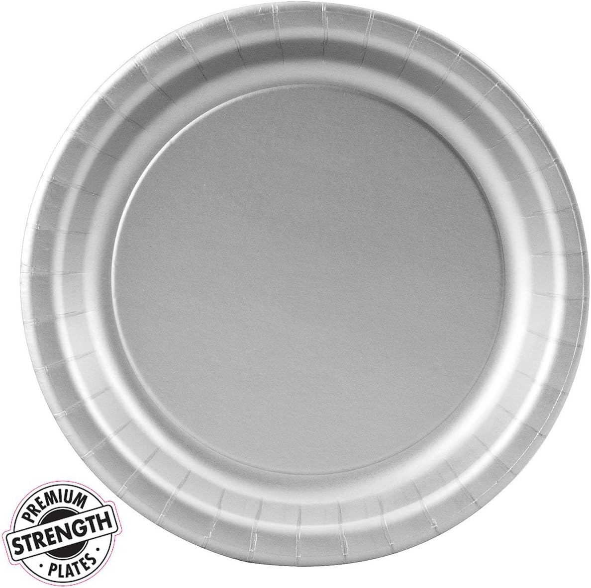 Solid Party Supplies Dessert Plate - Gray (24)