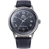 ORIENT Classic Bambino V4 Orologio Uomo Automatico - Cassa 42mm, Quadrante Verde, Cinturino In Pelle Marrone, Calibro F6724