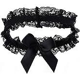 Florry Sexy Wedding Garter Lace Women Garter Belt for Bride Tossing Thigh Garters Bowknot Elastic Leg Ring for Party Prom