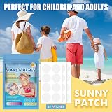 COTTNY 48pcs UV Stickers Sunscreen Reapply Reminder Patch for Kids Adults view 2