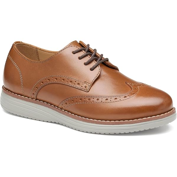 Amazon.com | Johnston & Murphy Milson Cap Toe Tan Full Grain  display picture 3
