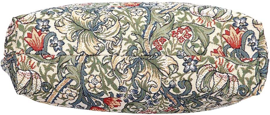 Signare Tapestry Foldable Tote Bag Reusable Shopping Bag Grocery Bag Design (Golden Lily, FDAW-GLILY), M - Image 5