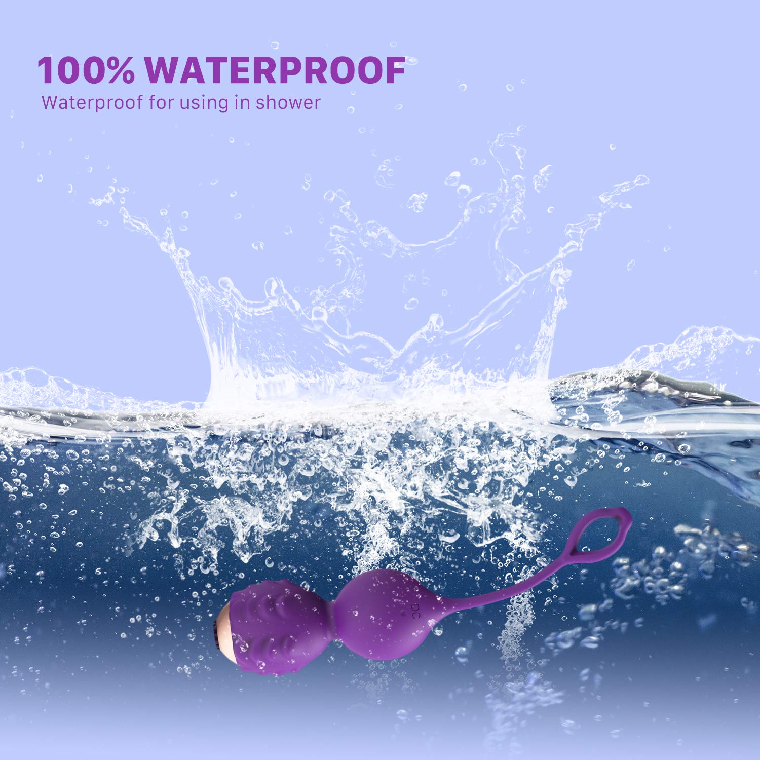 Kegel Balls Exercise Weight for Women Bladder Control & Pelvic Floor Exercises Tightening,Wireless Remote Silicone Ben Wa Balls Pelvic Weights Training Set for Beginners & Advanced Tightening (Purple)