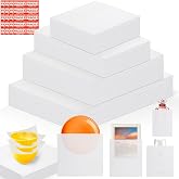 540 pcs Moving Dish Packing Supplies, 290 Cushion Foam Pouches and Sheets, 4 Sizes (16x12", 12x12", 12x7.8", 7.8x7.8") with 250 Fragile Stickers, Foam for Plates and Fragile Shipping Storage.