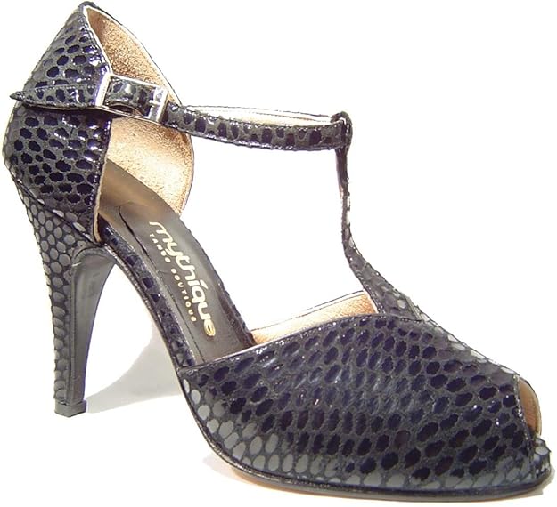 Scarpe Da Ballo Latino Donna Tacco 7cm - Salsa E Bachata In Raso - Foto 4