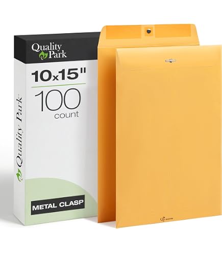 Amazon.com : Quality Park 12 x 15-1/2 Clasp Envelopes, Clasp and