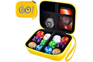 ALKOO Toy Storage Box Compatible with Bakugan Battle Planet 12PCS, Case for Bakugan Toys 2023/ for BakuCores/for Armored Alliance/for Geogan Rising, Holder for Balls and Cards (Case Only) -Yellow