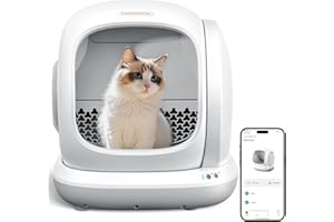 Meowant Self Cleaning Litter Box, Automatic Litter Box Self Cleaning with APP Control, 75L Extra Large Open Low Entry Smart Cats Litter Boxs for Multi-Cat Compatible Senior Cats Large Cats