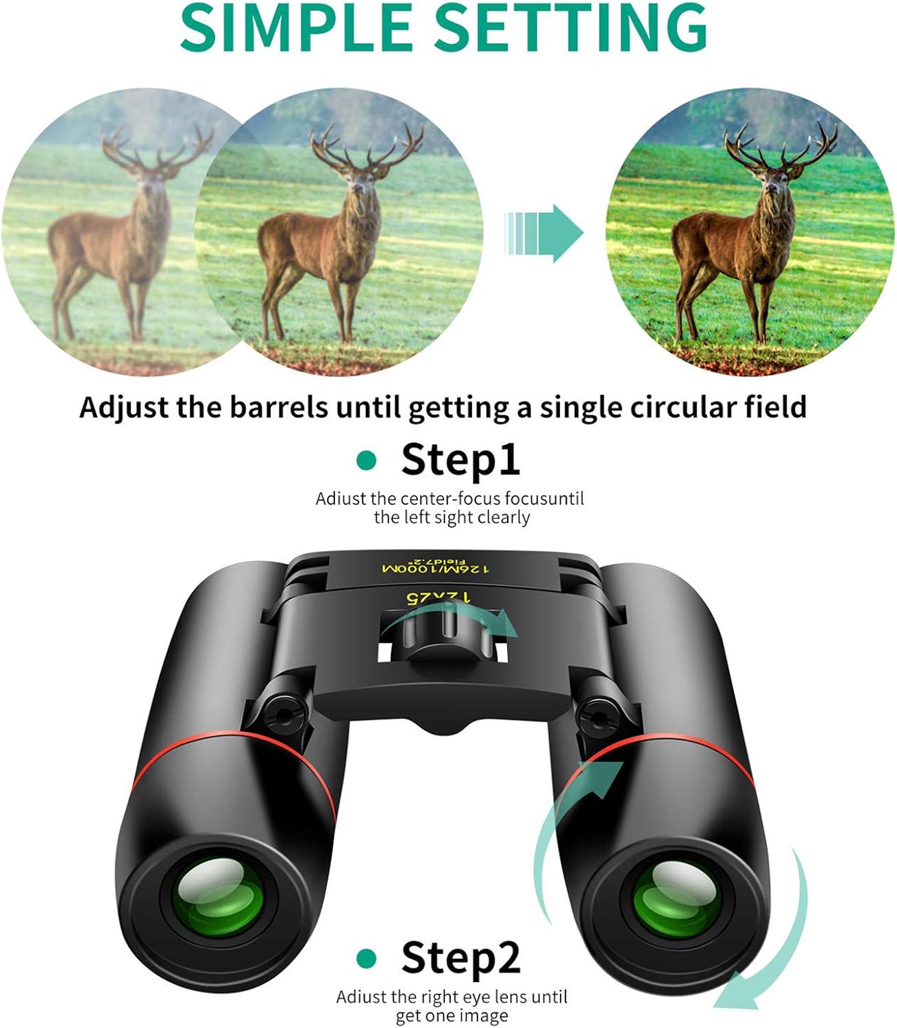 POLDR 12X25 Small Pocket Binoculars Compact Adults, Mini Kids Binoculars Boys for Bird Watching, Concert Theater Opera : Camera & Photo