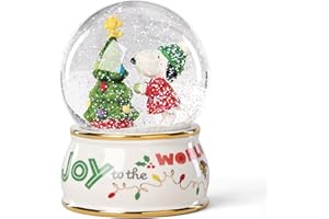 Lenox 897597 Snoopy Snow Globe, Christmas Decorations, Peanuts