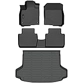 Auxko All Weather Floor Mats Cargo Liner Fit for Honda HR-V(Include Hybrid) 2023 2024 2025 2026 TPE Rubber Liners HRV Accessories All Season Guard Odorless Anti-Slip Floor Mats Cargo Liner
