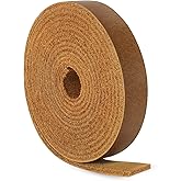 Ringsun 1/2 Inch Wide Flat Leather Straps for Crafts, Full Grain Leather Strips Cord String for Crafts, Tooling (2mm Thick 72.5 Inches Long Bourbon Brown)