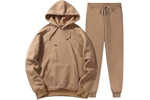 JMMSlmax Unisex 2 Piece Sweatsuit Set Men Women Oversized Long Sleeve Hood Pullover Athletic Suit for Sports Casual Jogging