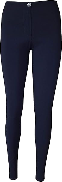 navy blue skinny work trousers womens