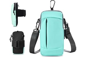 YYUNJINI Phone Holder for Running Armband,Cell Phone Purse Crossbody for Women Men Kids,iPhone 11 12 13 14 15 Pro Max Xs Xr X 8 7 6 Plus SE Mini Galaxy Ultra S24 S23 Note Pouch Exercise Arm Bands Bag