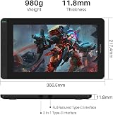 HUION Kamvas 13 Graphics Drawing Monitor 13.3 inch Full-laminated Screen 8 Keys view 2