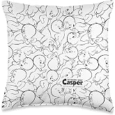 Casper the Friendly Ghost All Over Throw Pillow