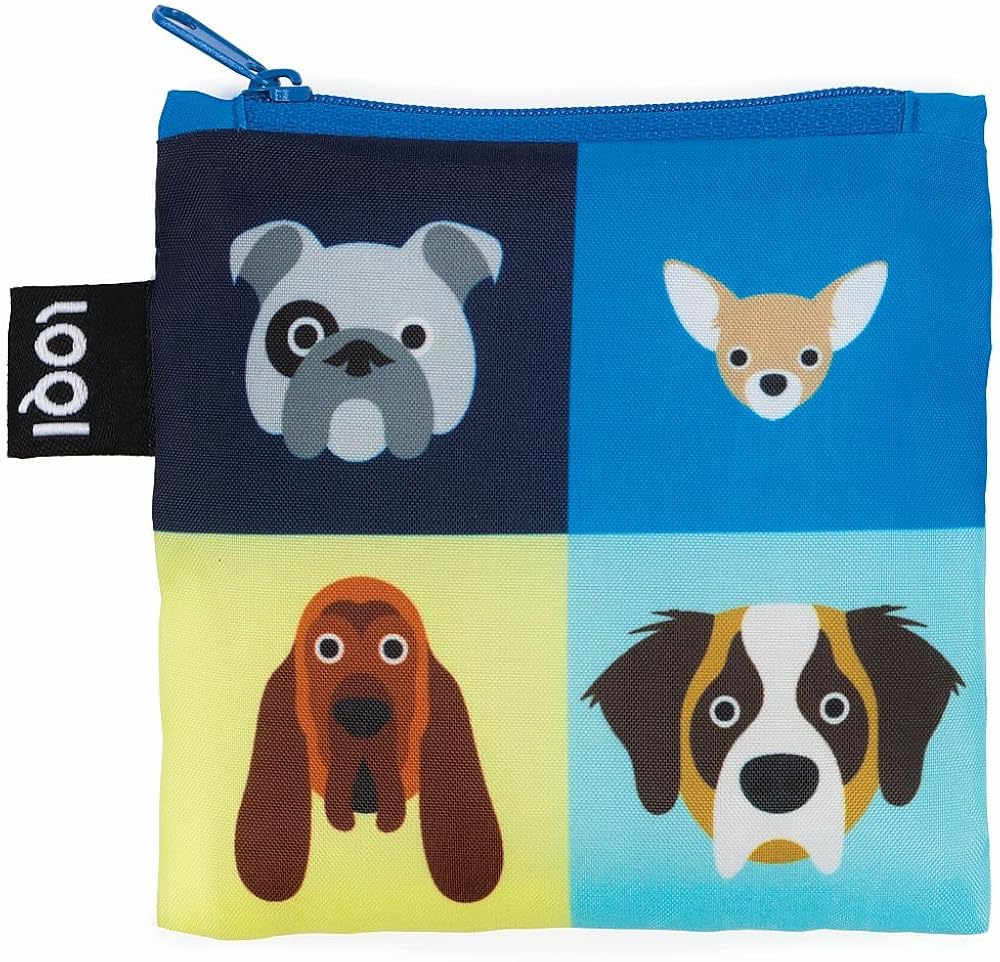 LOQI Artist Stephen Cheetham Dogs Canvas & Beach Tote Bag, 50 cm, 20 L, Multicolour - Image 4