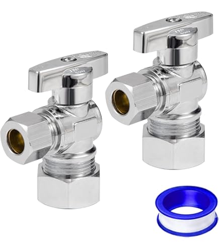 Vanne D'arrêt D'angle ProFlo PFXQAC32C – Quart De Tour – Chrome – Boîte De 100 Pièces