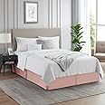 Nestl Peach Beige Twin XL Bed Skirt - Twin XL Size Bed Skirt 14 Inch Drop - Brushed Microfiber Bed Skirts - Hotel Quality Pleated Bed Skirt - Shrinkage & Fade Resistant